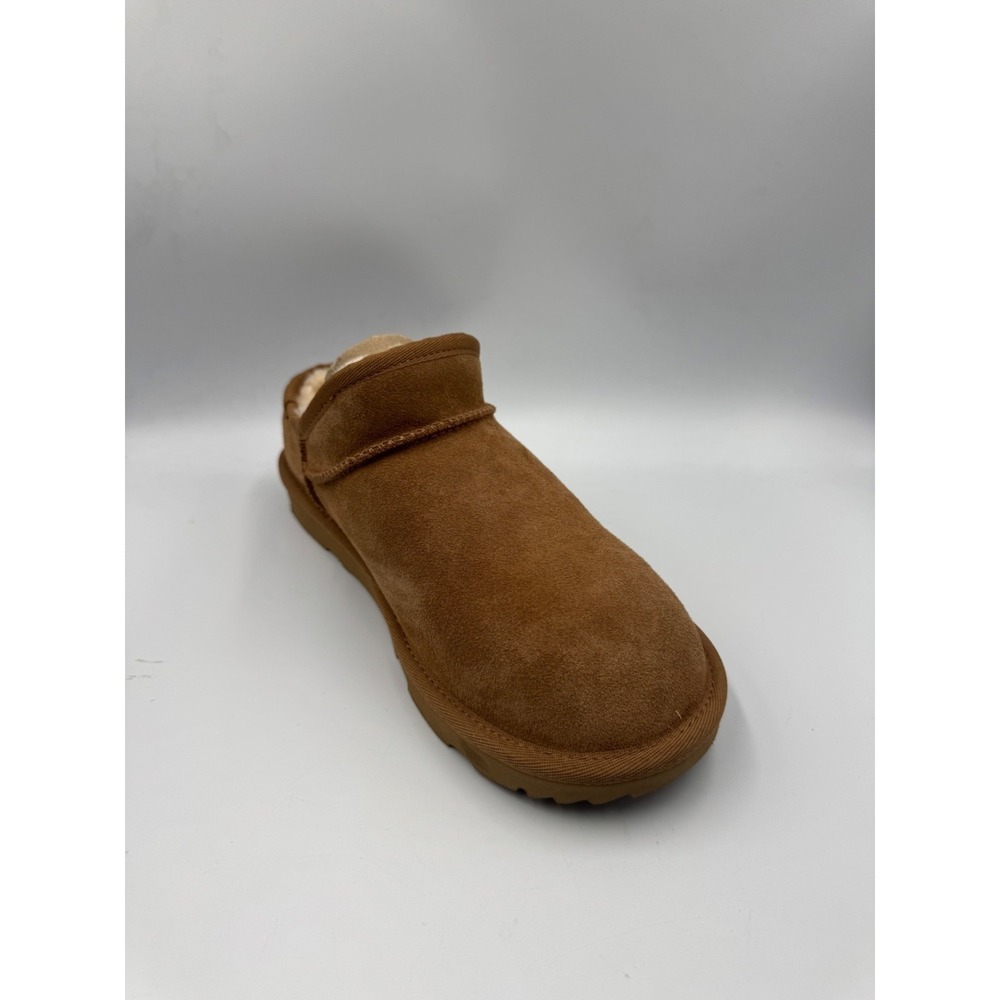 NWOT UGG Classic‎ Slipper Men's 5 Chestnut Suede- Amputee Single Left Shoe - Picture 2 of 9